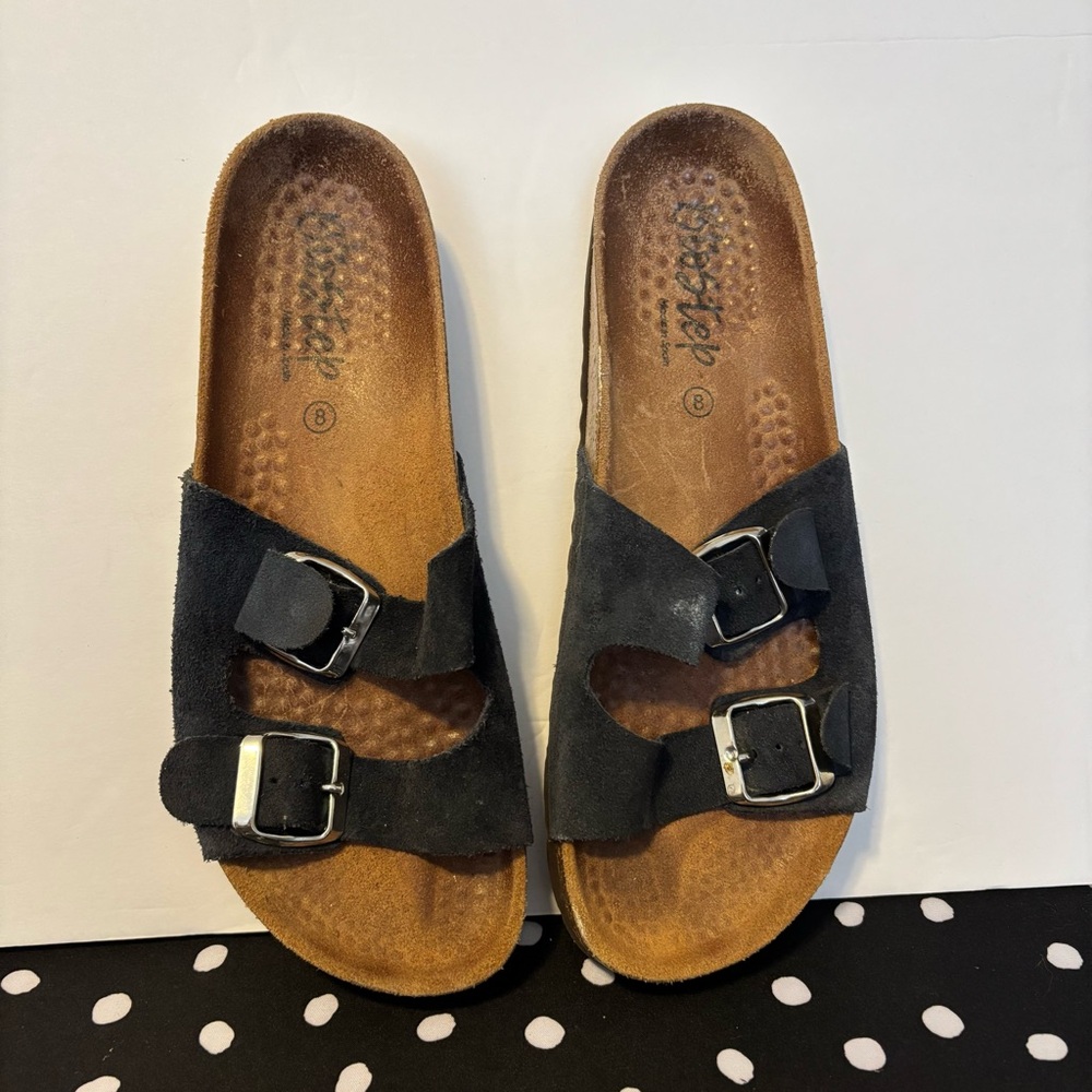 Biostep Sandals Blue Suede Size 8